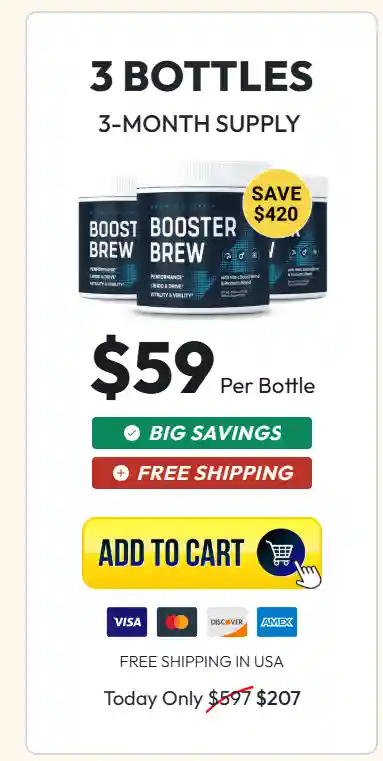 Booster Brew 3 Bottle Price